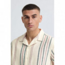 Camisas Camisa !SOLID Isai Bungee Cord Beige