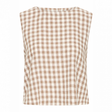 B-YOUNG Blusas y Camisas Top B.young Falakka Woodsmoke Check