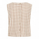 B-YOUNG Blusas y Camisas Top B.young Falakka Woodsmoke Check