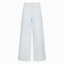 B-Young Vaqueros Mujer Jeans B.YOUNG Wide Light Blue Denim Stripe