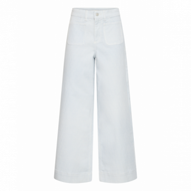 B-Young Vaqueros Mujer Jeans B.YOUNG Wide Light Blue Denim Stripe