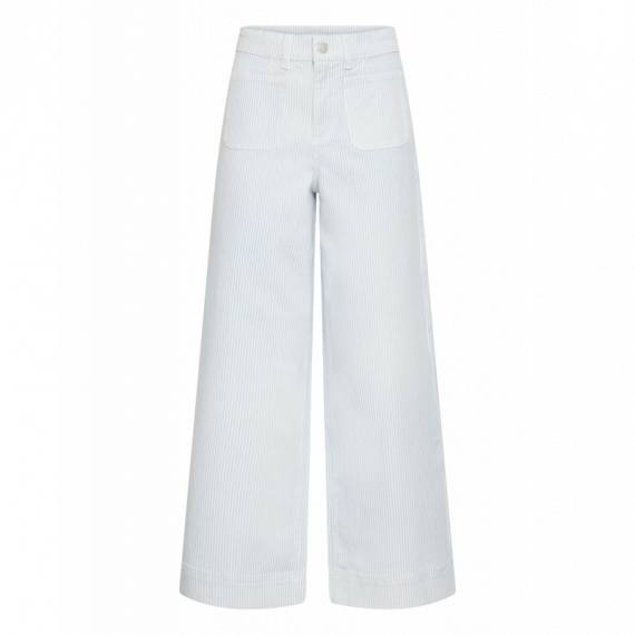 B-Young Vaqueros Mujer Jeans B.YOUNG Wide Light Blue Denim Stripe