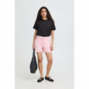 Bermudas Shorts ICHI Avena Cameo Pink