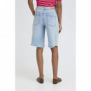 Bermudas ICHI Twiggy Light Blue