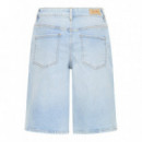 Bermudas ICHI Twiggy Light Blue