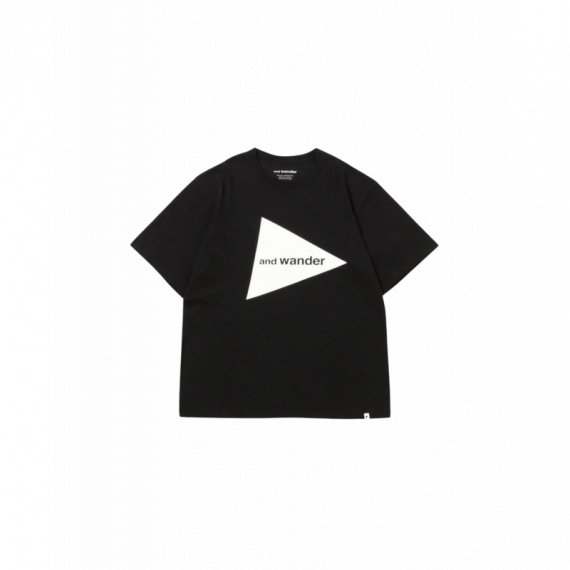 Camisetas Hombre Camiseta AND WANDER Big Logo Ss T Black