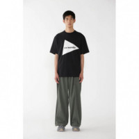 Camisetas Hombre Camiseta AND WANDER Big Logo Ss T Black