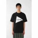 Camisetas Hombre Camiseta AND WANDER Big Logo Ss T Black