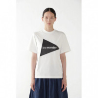 Camisetas Hombre Camiseta AND WANDER Big Logo Ss T Whihte