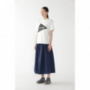 Camisetas Hombre Camiseta AND WANDER Big Logo Ss T Whihte