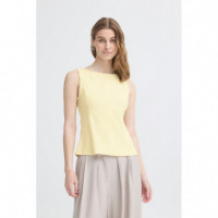 Camisas y Tops Top ICHI Kate Denim Almond Oil
