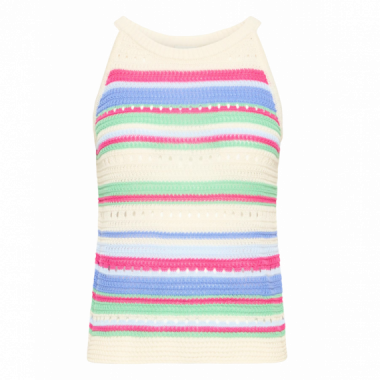 Camisas y tops Top ICHI Florise Very Berry Multi Stripe