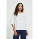 camisetas mujer Camiseta ICHI Nica Cloud Dancer