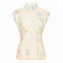 Blusas y Camisas Camisa ICHI Ginni Cross Stitch Flowers