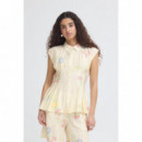 Blusas y Camisas Camisa ICHI Ginni Cross Stitch Flowers