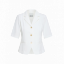 Chaquetas Mujer Blazer ICHI Kate Trend Manga Corta Cloud Dancer