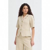 Chaquetas Mujer Blazer ICHI Kate Trend Manga Corta Doeskin