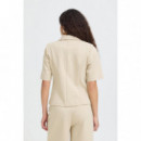 Chaquetas Mujer Blazer ICHI Kate Trend Manga Corta Doeskin