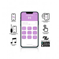 INTOYOU 8436615002337 Huevo Masturbador Vibrador Femenino con App Rosa/azul