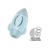 SATISFYER 4061504060071 Succionador y Vibrador Mission Control Azul