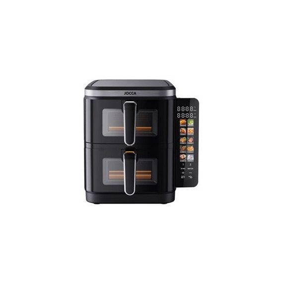 JOCCA 2496 FREIDORA DE AIRE DOBLE COMPARTIMENTO 5.5L + 5.5L 11L