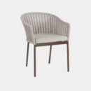 Silla de jardín de exterior ARENA color chocolate Terrazza collection®