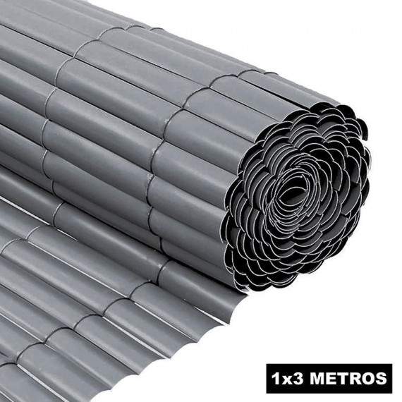 CAÑIZO PLÁSTICO GRIS SIMPLE CARA DONNA GARDEN 1X3 M