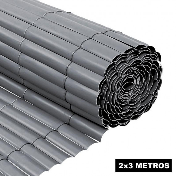 CAÑIZO PLÁSTICO GRIS SIMPLE CARA DONNA GARDEN 2X3 M