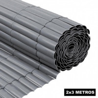 Cañizo Plástico Gris Simple Cara DONNA GARDEN 2X3 M