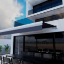 TOLDO RETRACTIL MANUAL GRIS DE EXTERIOR DONNA GARDEN 295X200 CM