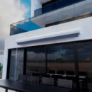 TOLDO RETRACTIL MANUAL GRIS DE EXTERIOR DONNA GARDEN 395X300 CM