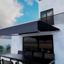 TOLDO RETRACTIL MOTORIZADO GRIS DE EXTERIOR DONNA GARDEN 395X300 CM