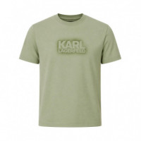 Camiseta con Logo en Contraste  KARL LAGERFELD JEANS