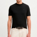 Camiseta con monograma de manga corta