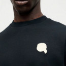 Camiseta de manga corta y cuello redondo