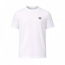 Camiseta con parche con logotipo