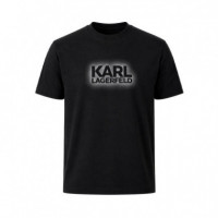 Camiseta con Logo en Contraste  KARL LAGERFELD JEANS