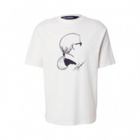 Camiseta con Estampado Karl  KARL LAGERFELD JEANS