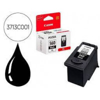 Tinta CANON Negra Pixma TS5350 - TS5351 - TS5352 (180 Pag.) (PG-560)