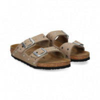 Pala 2 Hebillas Tachas Beige  BIRKENSTOCK