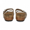 Pala 2 Hebillas Tachas Beige  BIRKENSTOCK