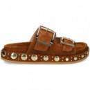 PALA 2 HEBILLAS+TACHAS ANTE CUERO