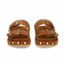 PALA 2 HEBILLAS+TACHAS ANTE CUERO