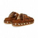 PALA 2 HEBILLAS+TACHAS ANTE CUERO