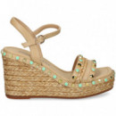 CARMELITA CUNA+PIEDRAS PIEL BEIGE