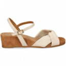 SANDALIA CRUZADA PIEL HIELO