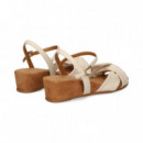 SANDALIA CRUZADA PIEL HIELO