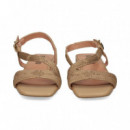SANDALIA TIRA EMPEINE CAMEL