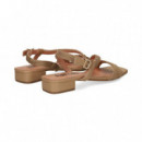 SANDALIA TIRA EMPEINE CAMEL