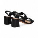 SANDALIA 2 TIRAS ONDAS NEGRO